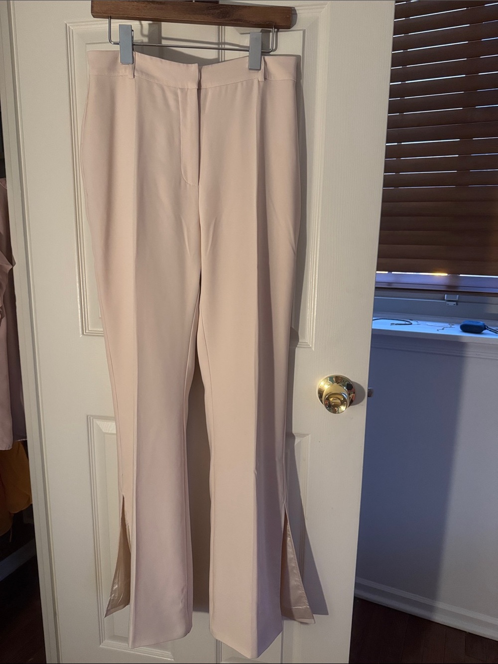 Meshki Arabella Cream Wide-Leg Trousers